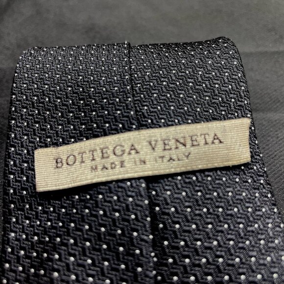 BOTTEGA VENETA SILK POLKA TIE - Picture 7 of 7